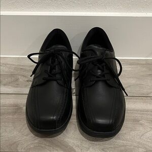Orthofeet Gramercy Black Leather Casual Oxfords
